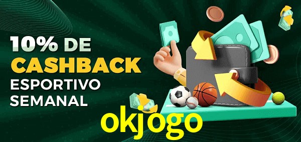 10% de bônus de cashback na okjogo